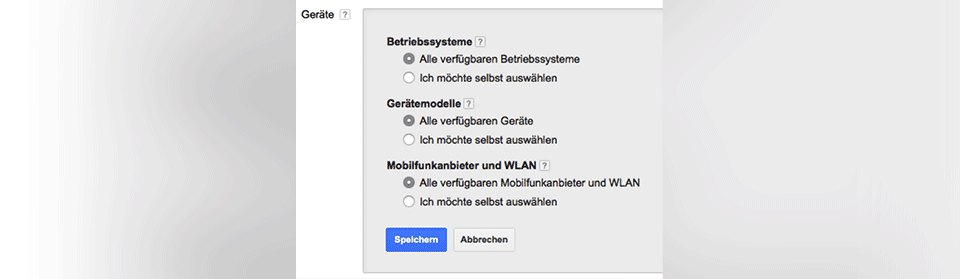 Targeting Optionen im Google Display Netzwerk