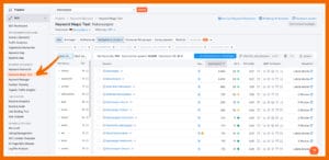 Keyword Magic Tool in SEMrush, um weitere Keywords zu identifizieren