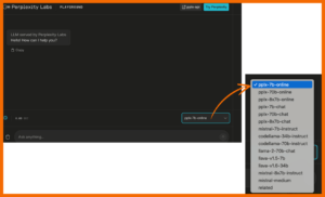 Perplexity Labs - Auswahl Sprachmodelle