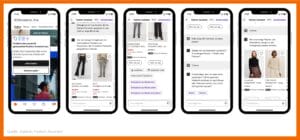 Hier siehst du die Schritte im Zalando Fashion assistant abgebildet