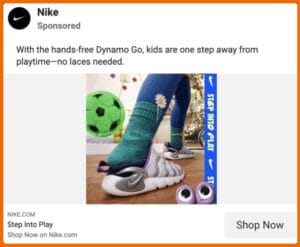 Nike verwendet das AIDA-Framework in diesem Ad. 