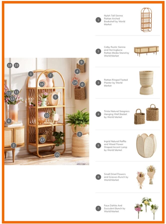 Der Screenshot zeigt die Likeshop Seite von worldmarket