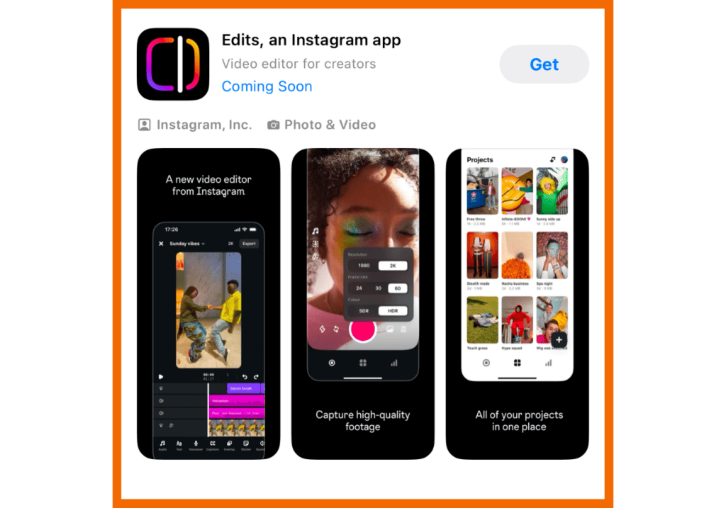 Die App Edits ist im AppStore bald verfügbar